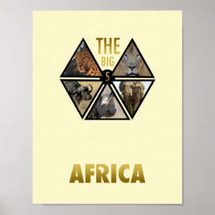 O grande Poster de 11" x 8,5" para a África
