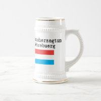 O Grão-Ducado do Luxemburgo a caneca de cerveja da