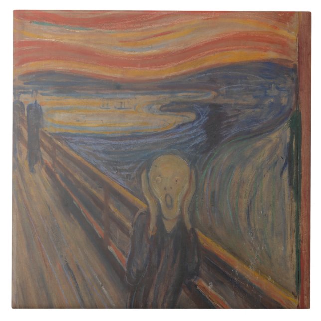 O Gritar da Natureza por Edvard Munch 1893 (Frente)