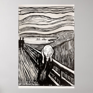 O Gritar de Edward Munch Poster