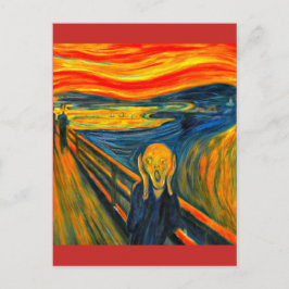 O Gritar - Edvard Munch - Cartão de Posto de Arte