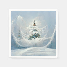 O guardanapo de papel temático de inverno para fes