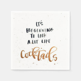 O guardanapo do coquetel