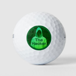'O Hacker' Golfer: Texto Personalizado Engraçado d