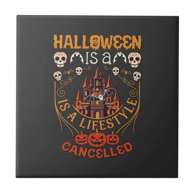 O Halloween É Estilo de Vida Cancelado Castelo Cav (Frente)