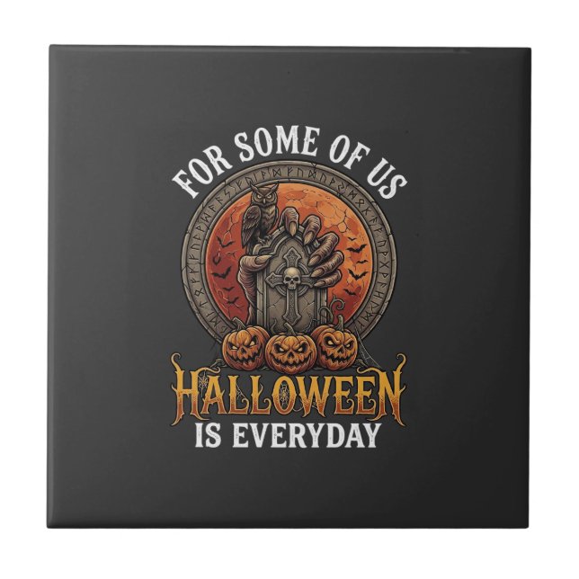 O Halloween é um Monstro Diário Mão Lápide Abóbora (Frente)