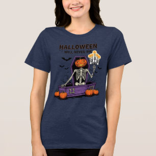 O Halloween Nunca Morrerá Na Camiseta - Cabeça De