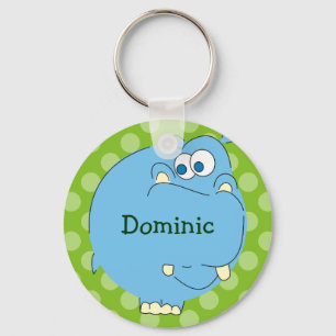 O hipopótamo bonito personalizado caçoa chaveiro
