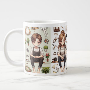 O homem, a mulher. 1 caneca especial