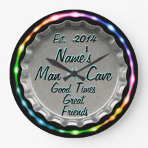 O Homem Caverna O Relógio De Boné De Cerveja Neon!