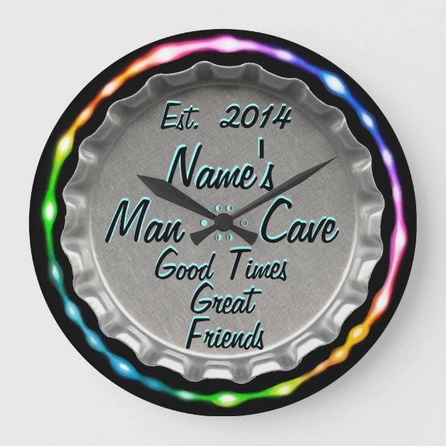 O Homem Caverna O Relógio De Boné De Cerveja Neon! (Frente)