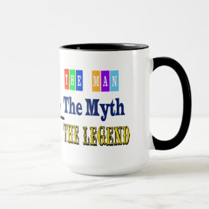 O homem, mito, caneca do radioamador da legenda