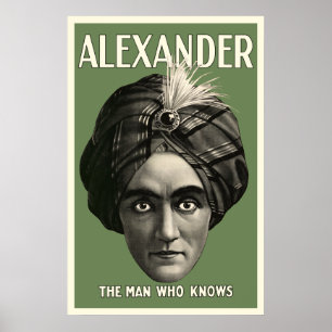 O Homem Que Conhece Poster - Verde