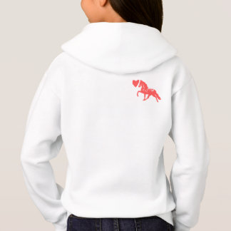 O hoodie bonito de crianças de amor do pônei