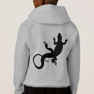 O Hoodie do lagarto do miúdo caçoa a jaqueta