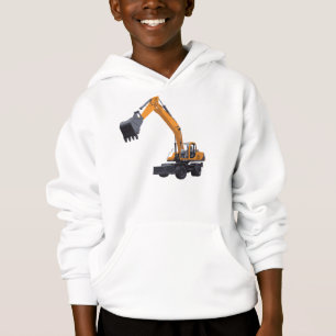 O Hoodie do miúdo da máquina escavadora