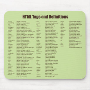 O HTML etiqueta Mousepad