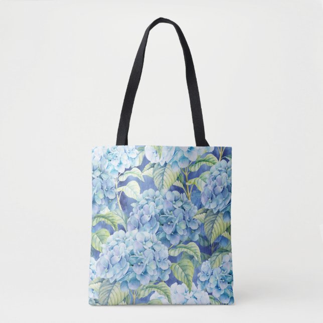 O Hydrangea azul vai em toda parte o bolsa (Frente)