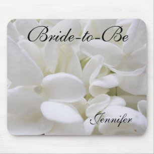 O Hydrangea branco "Noiva-à-Está" mousepad