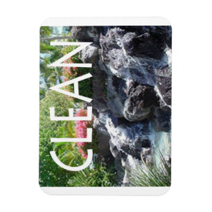 O ímã flexível da cachoeira para "limpa " a