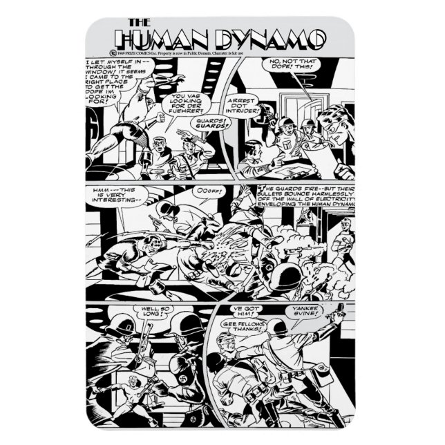 O ímã flexível dinâmico humano de 1940 (Vertical)