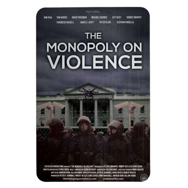 O ímã "Monopoly On Violence" (Vertical)