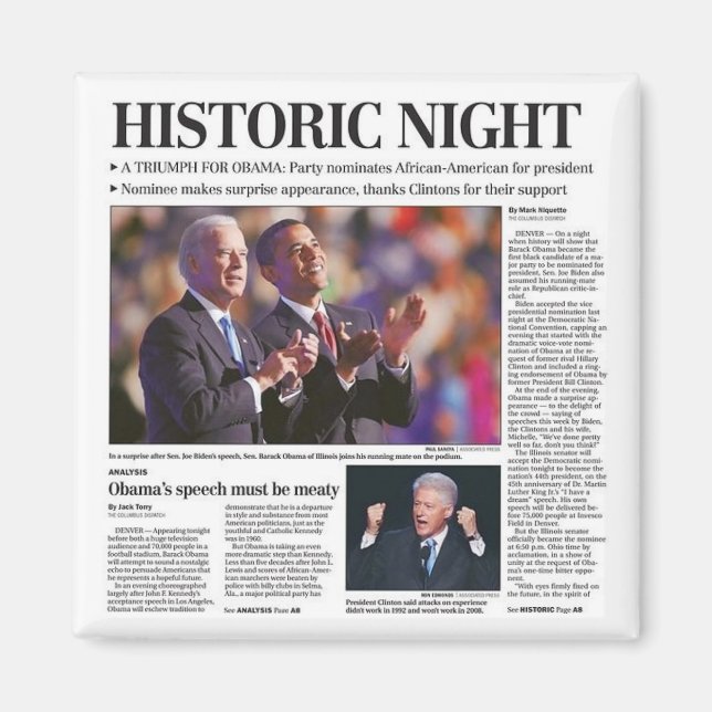 O Imã Noturno Histórico de Obama (Frente)