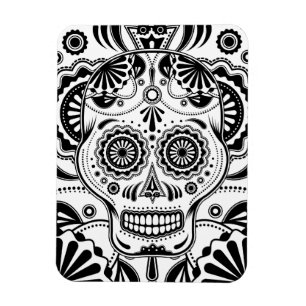 O ímã Sugar Skull Art "Day of Dead"