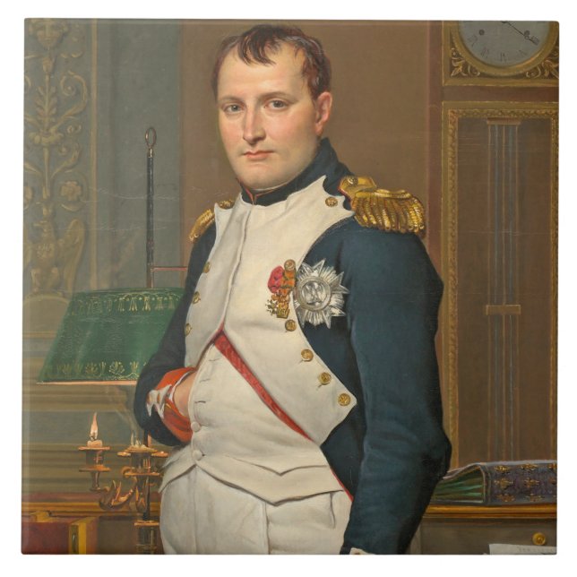 O imperador Napoleon em seu estudo no Tuileries (Frente)