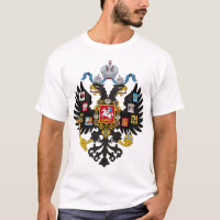 O império de russo dobro-dirigiu a camisa da águia