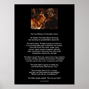 O impressão CHEROKEE do nativo americano do CONTO