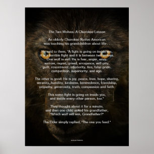 O impressão CHEROKEE do nativo americano do CONTO