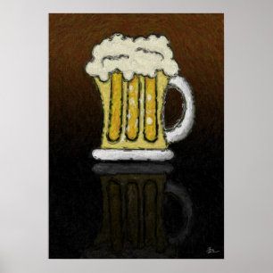 O impressão da pintura da cerveja