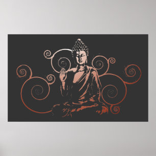 O impressão do fluxo de Buddha