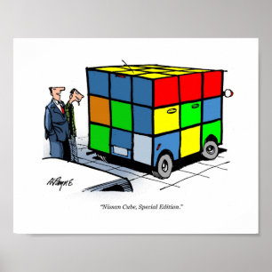 O impressão Nissan dos desenhos animados cuba