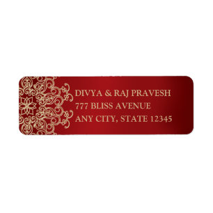 O INDIANO VERMELHO E DOURADO INSPIROU ETIQUETAS DE