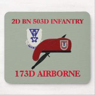 ò INFANTARIA 173RD MOUSEPAD TRANSPORTADO POR VIA