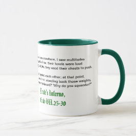 O inferno de Dante, caneca do Canto VII