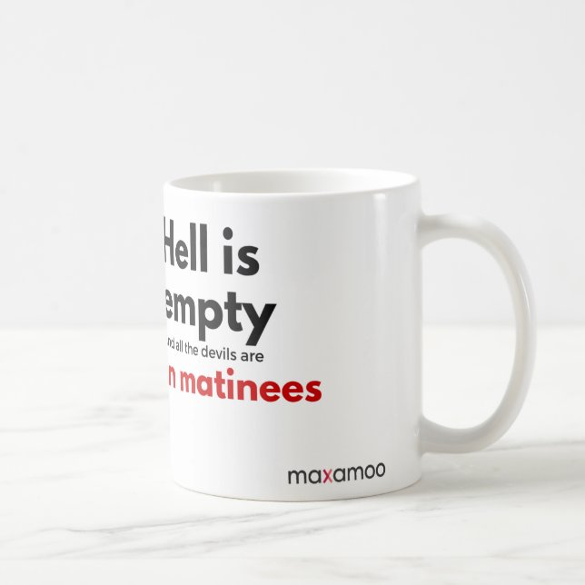 O inferno é caneca vazia (Direita)