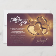 O Início da Aventura Convite de Casamento (Versão