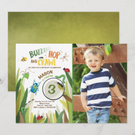 O inseto do convite do aniversário do inseto