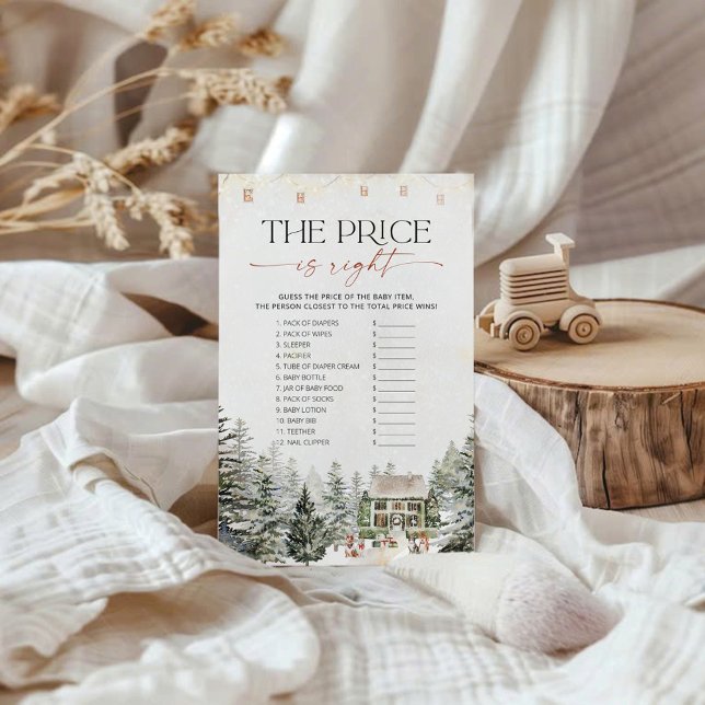 O inverno adivinha o cartão do Chá de fraldas do p (Criador carregado)