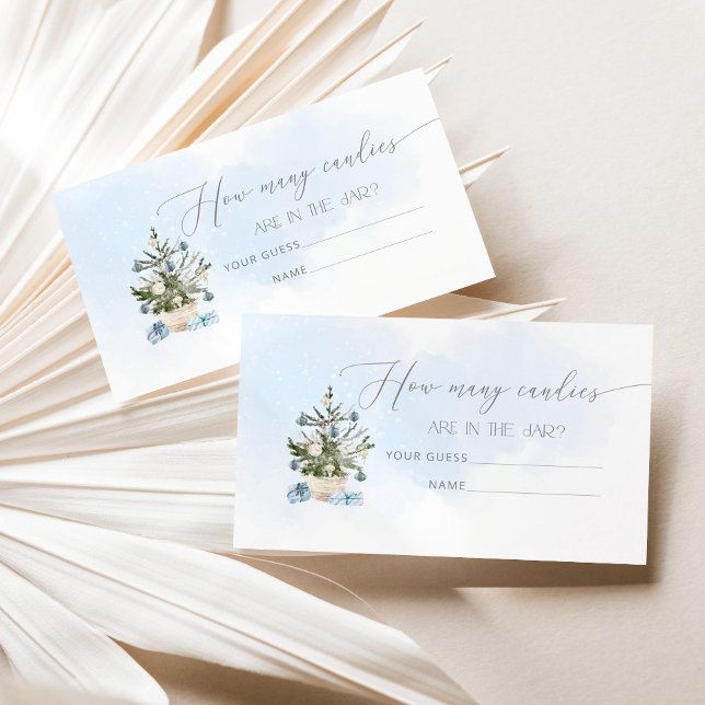 O inverno azul adivinha quantos cartões (Criador carregado)