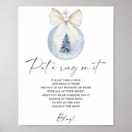 O inverno colocou um anel no poster de jogo