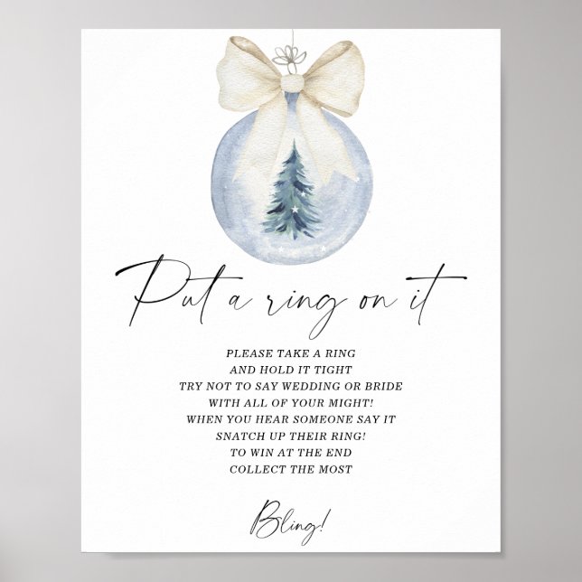 O inverno colocou um anel no poster de jogo (Frente)