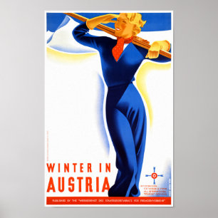 O inverno em Áustria restaurou o poster das
