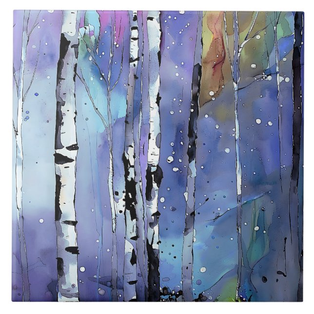 O inverno no Birch Woods (Frente)