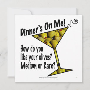 O Janto de CONVITES É Meu, Olives? Médio ou Raro