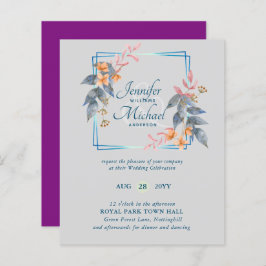 O Jardim BUDGET Deixa Casamento outono Convidar Te