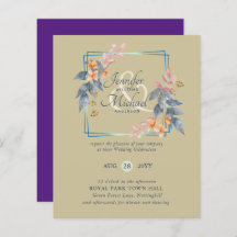 O Jardim BUDGET Deixa Casamento outono Convidar Te